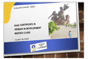 Certificate in Gender Development Master Class